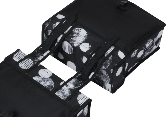 Basil Mara XL Doppeltasche Gepäcktasche schwarz/grau