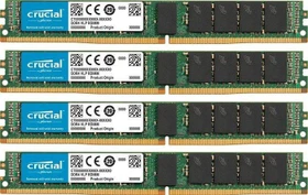 Crucial VLP UDIMM 64GB Kit, DDR4-2400, CL17-17-17, 2RX8, ECC