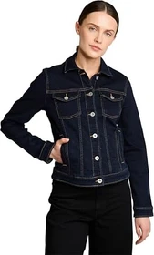 Tom Tailor Eingriffstaschen Jeansjacke clean rinsed blue denim (Damen)