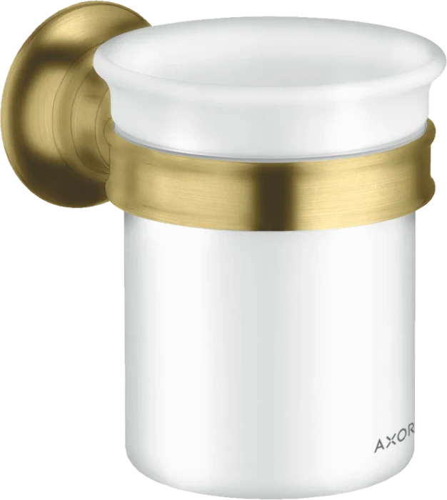 Hansgrohe Axor Montreux Zahnputzbecher mit Halter brushed brass