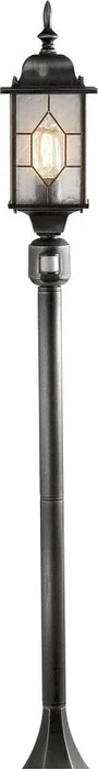 Konstsmide Milano 131cm Sensor Wegeleuchte 1-flammig schwarz