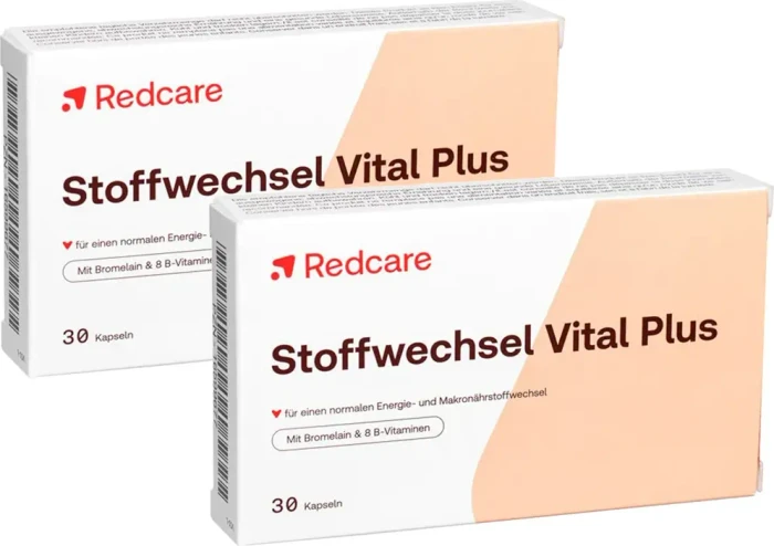 Redcare Stoffwechsel Vital Plus Kapseln, 60 Stück (2x 30 Stück)