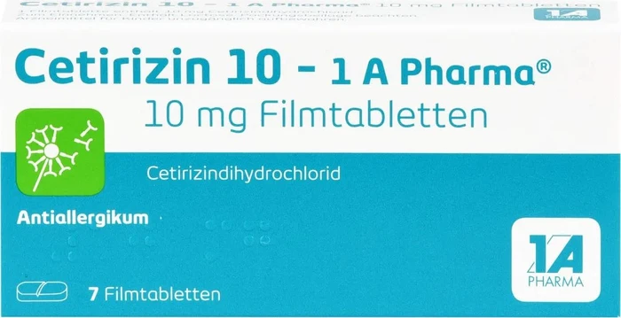 1A Pharma Cetirizin 10 Filmtabletten, 7 Stück