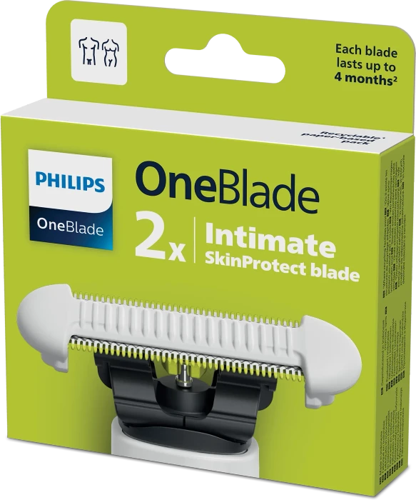 Philips QP229/50 OneBlade SkinProtect Rasierklinge, 2 Stück