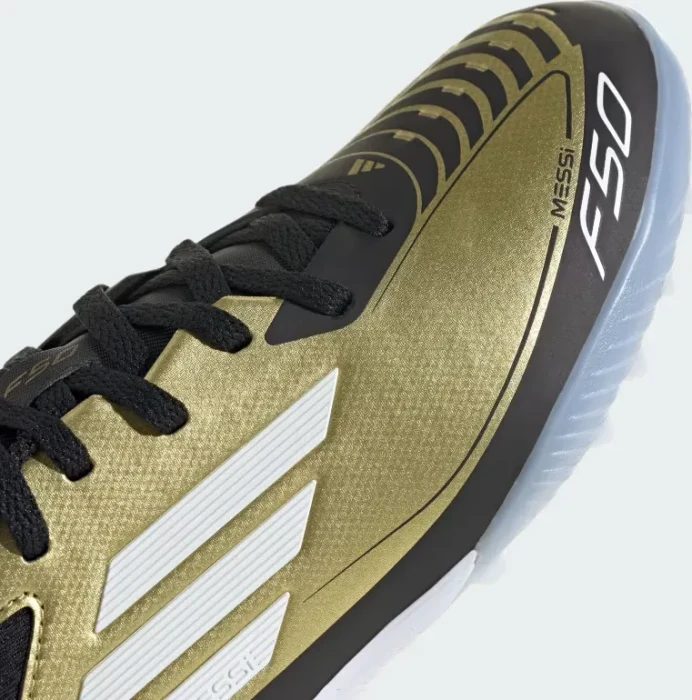 adidas F50 League Messi TF gold metallic/cloud white/core black (Junior)