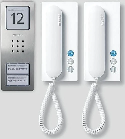 Siedle Türsprechanlage Audio Set Compact, Edelstahl weiß (CA 812-2 E/W)