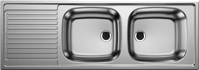 Blanco TOP EZS 12 x 4-2 Compact Einbau Doppelspüle reversibel edelstahl