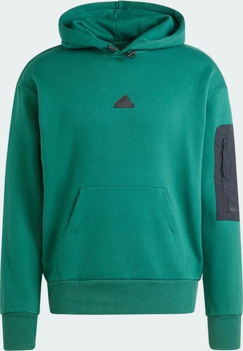 adidas City Escape Fleece Hoodie collegiate green (Herren)