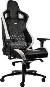 noblechairs Epic Echtleder Gamingstuhl, schwarz/weiß/rot