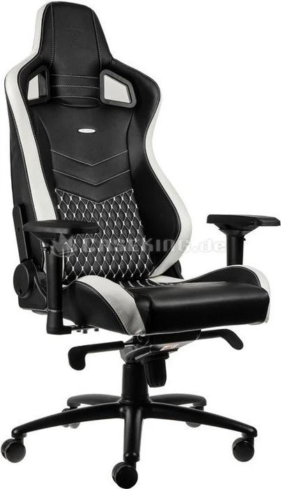 noblechairs Epic Echtleder Gamingstuhl, schwarz/weiß/rot