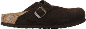 Birkenstock Boston Veloursleder Weichbettung mocca