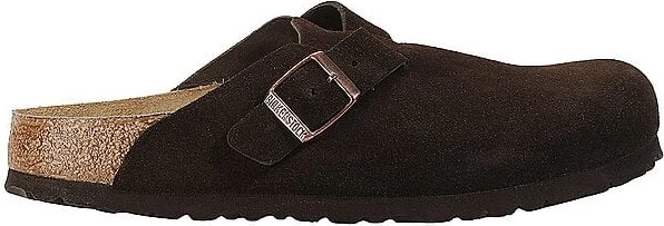 Birkenstock Boston Veloursleder Weichbettung mocca