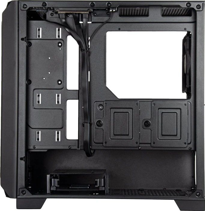 SilverStone Fara 312, schwarz, Glasfenster