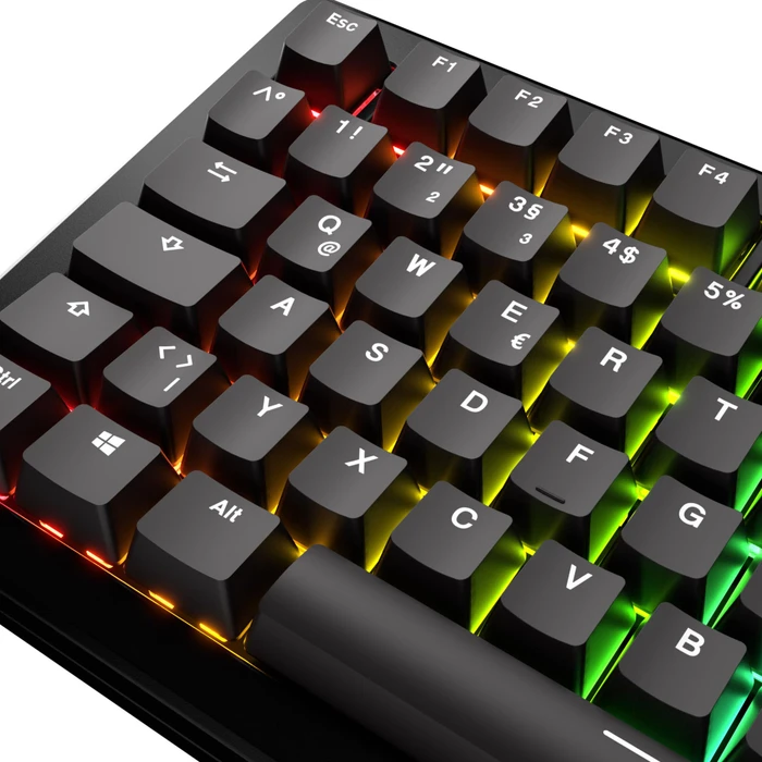 Glorious GPBT Basics Keycaps, Kunststoff (PBT), Classic Black, schwarz, 131 Tasten, ISO-DE