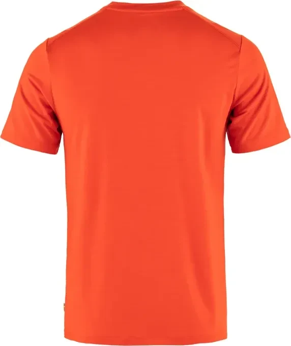 Fjällräven Abisko Wool Funktionsshirt kurzarm flame orange (Herren)