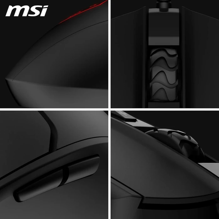 MSI Forge GM100 Gaming Mouse schwarz, USB