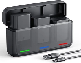 K&F Concept NP-FZ100 3-Pack + 20W LED PD Battery Charger