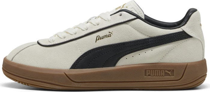 Puma Club Klassika Wildleder warm white/puma black/puma gold (Damen)