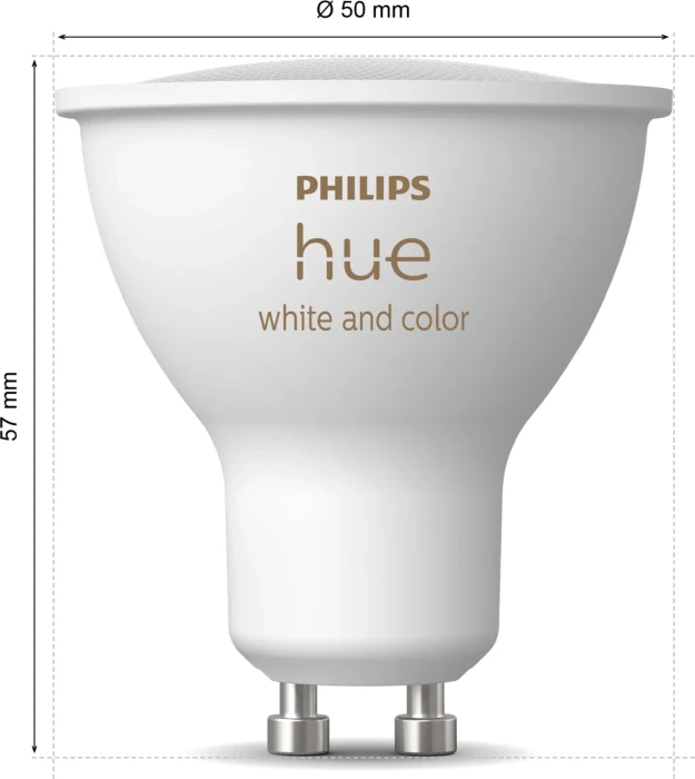 Philips Hue White and Color Ambiance 400 GU10 4.2W, 2 Stück