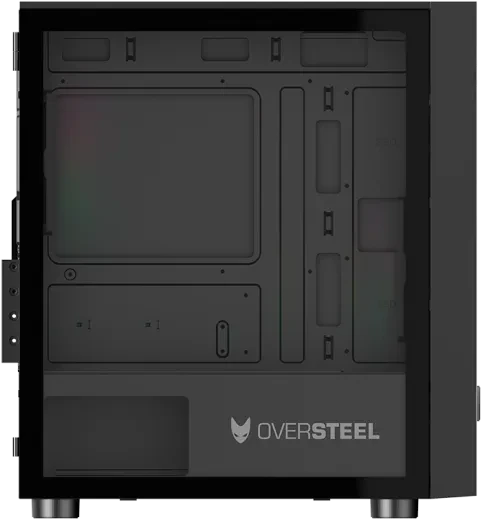 Oversteel Aeris RGB, schwarz, Glasfenster