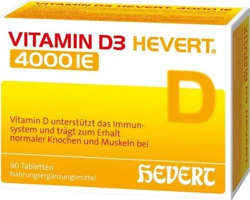 Vitamin D3 Hevert 4000 I.E. Tabletten, 90 Stück