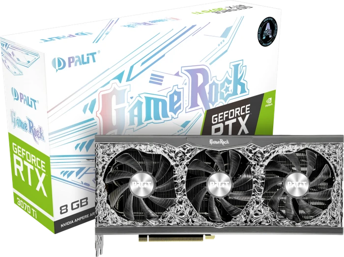 Palit GeForce RTX 3070 Ti GameRock, 8GB GDDR6X, HDMI, 3x DP