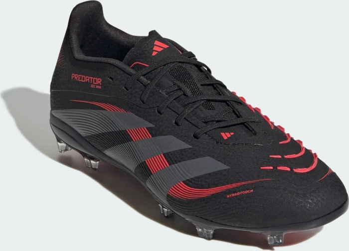 adidas Predator Elite FG core black/grey four/lucid red (Junior)