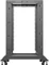 Lanberg Open Rack Series 19" Open Frame Rack 18HE, 4-Pfosten, mit Rollen, Flat Pack, tiefenverstellbar, 430-590mm, RAL 9004, 800mm tief Vorschaubild