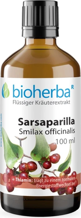Bioherba Sarsaparilla Smilax officinalis Tropfen Tinktur, 100ml