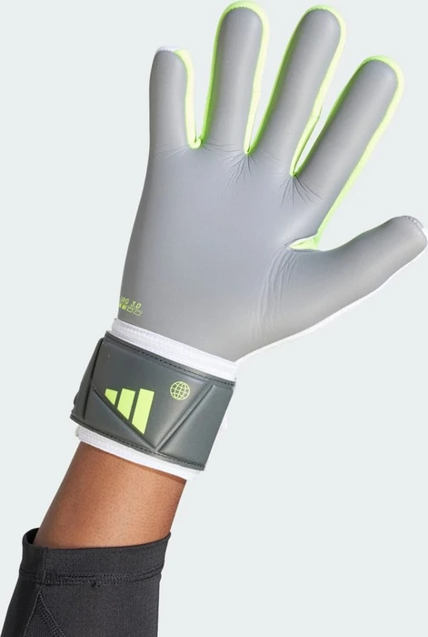 adidas Predator League Torwarthandschuhe white/lucid lemon/black