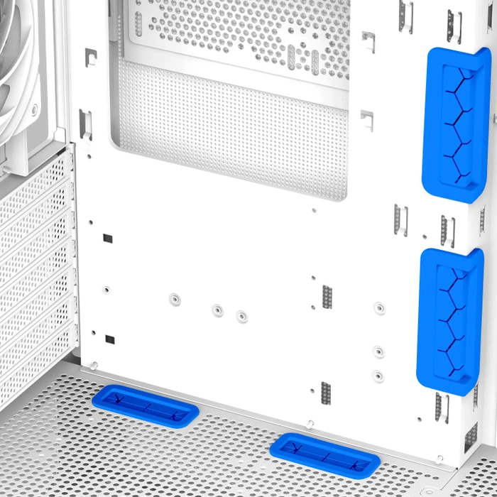 Zalman P40 Prism Plus White, weiß, Glasfenster