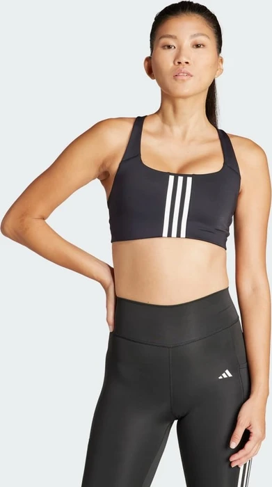 adidas Powerimpact Training Medium-Support 3-Streifen Sport-BH black (Damen)