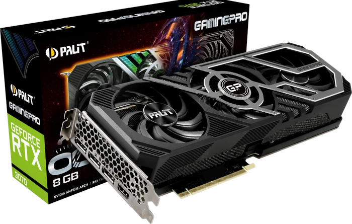 Palit GeForce RTX 3070 GamingPro OC V1 (LHR), 8GB GDDR6, HDMI, 3x DP