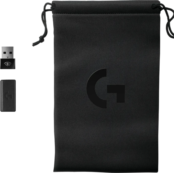 Logitech G Pro 2 Lightspeed schwarz, Bundle mit 8K-Dongle und Tasche, USB