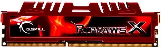 G.Skill RipJawsX rot UDIMM 8GB, DDR3-1600, CL10-10-10-30, 2R
