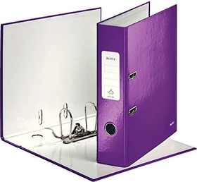 Leitz Qualitäts Ordner 2-Ring 180° WOW, 80mm, A4, violett