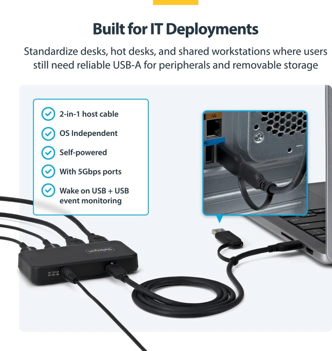 StarTech 4-Port USB-A Hub, USB-C 3.0 [Buchse]