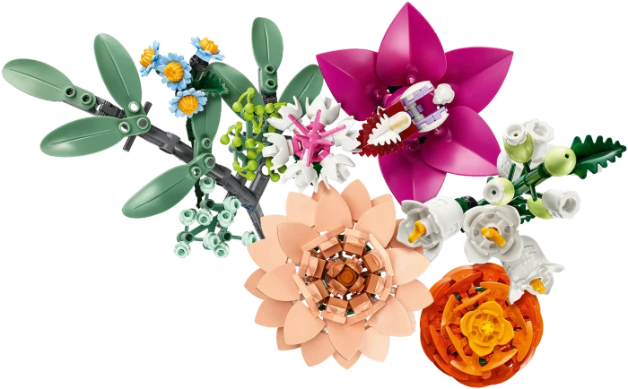 LEGO Botanicals - Schöner Rosafarbener Blumenstrauß
