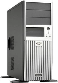 Chieftec Bravo BG-02 schwarz/silber, 350W ATX