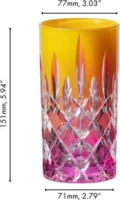 Riedel Laudon Highball Trinkglas orange/rosa