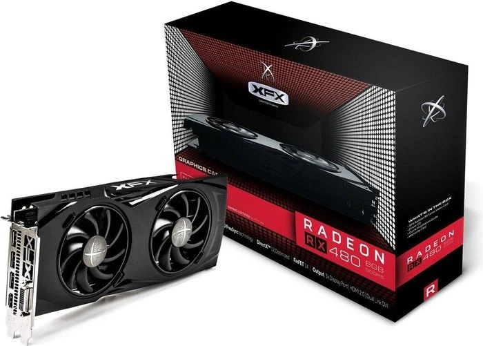 XFX Radeon RX 480 GTR, 8GB GDDR5, DVI, HDMI, 3x DP