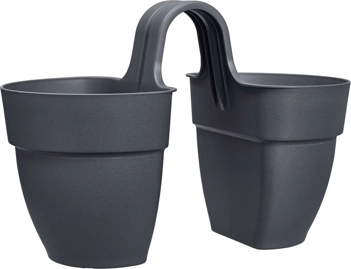 Elho Vibia Campana Flower Twin anthrazit
