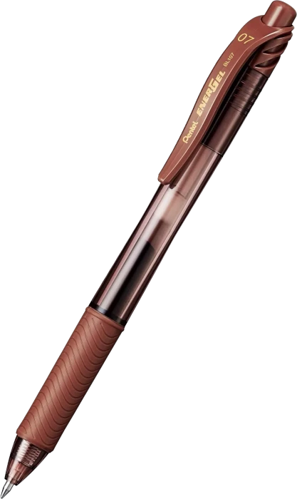 Pentel EnerGel X BL107 0.7mm/0.35mm Gelroller braun/transparent