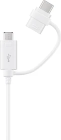 Samsung USB-A 2.0 auf USB-C/USB 2.0 Micro-B Combo Adapterkabel, 1.5m weiß (EP-DG930DWEGWW)