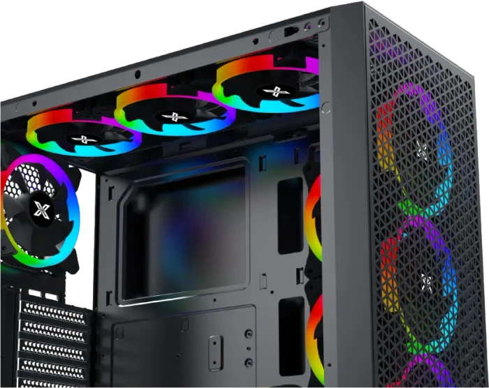 Xigmatek Gaming G Pro, schwarz, Glasfenster