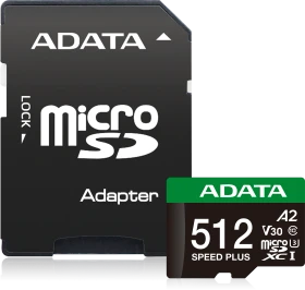 ADATA SPEED PLUS R160/W140 256GB Kit, UHS-I U3, A2, Class 10
