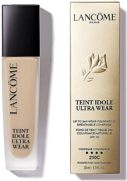 Lancôme Teint Idole Ultra Wear 24h Breathable Foundation 210C LSF35, 30ml