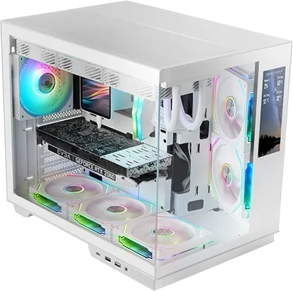 Mars Gaming MC-Mirage White, Glasfenster