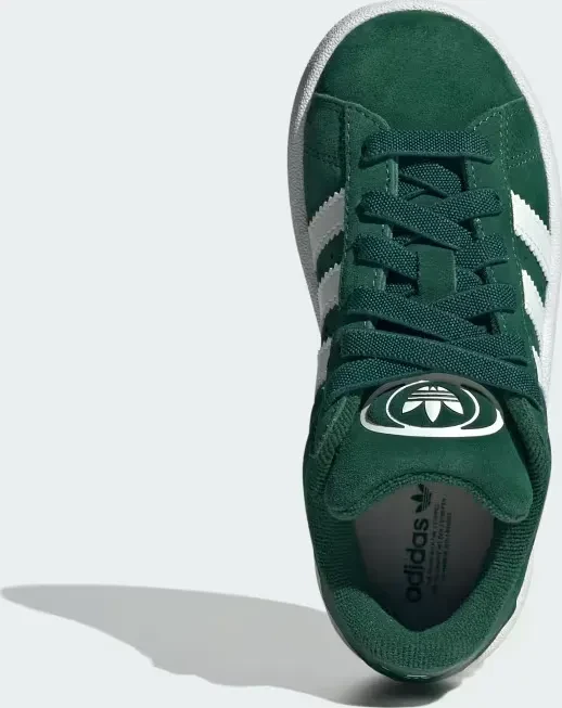 adidas Campus 00s Elastic Lace dark green/cloud white/gum (Junior)