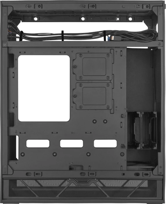 SilverStone Alta F1 Black, schwarz, Glasfenster